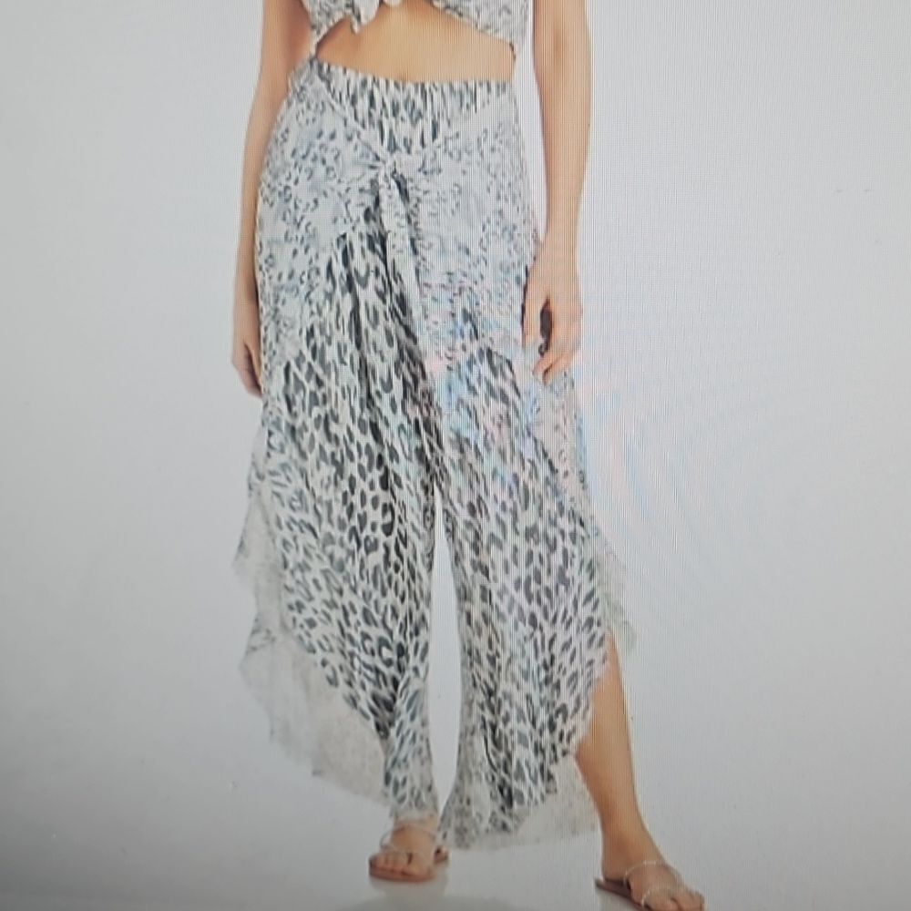 SURF Gypsy Printed Wrap Pants Swim Cover-Up